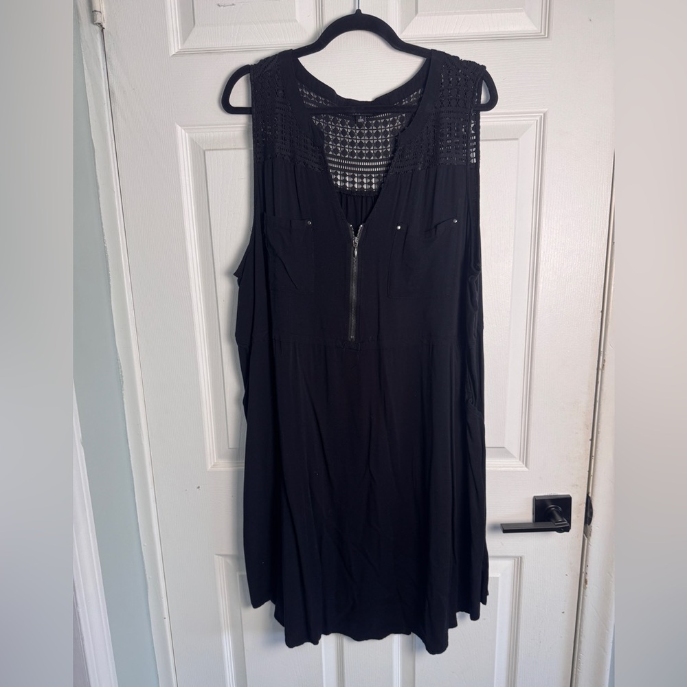 Torrid Black Lace Overlay Top